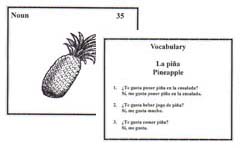 Graphic: Learn to speak Spanish - flashcards study aid